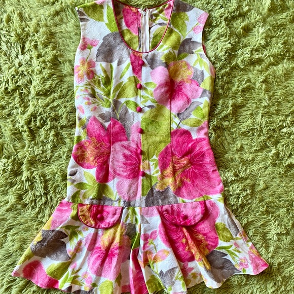 Vintage Tropical Floral Romper - Picture 3 of 14